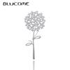 Stainless Steel Dandelion Flower Brooch for Women Charming Plant Office Party Daily Suit Pins Jewelry Aceesories