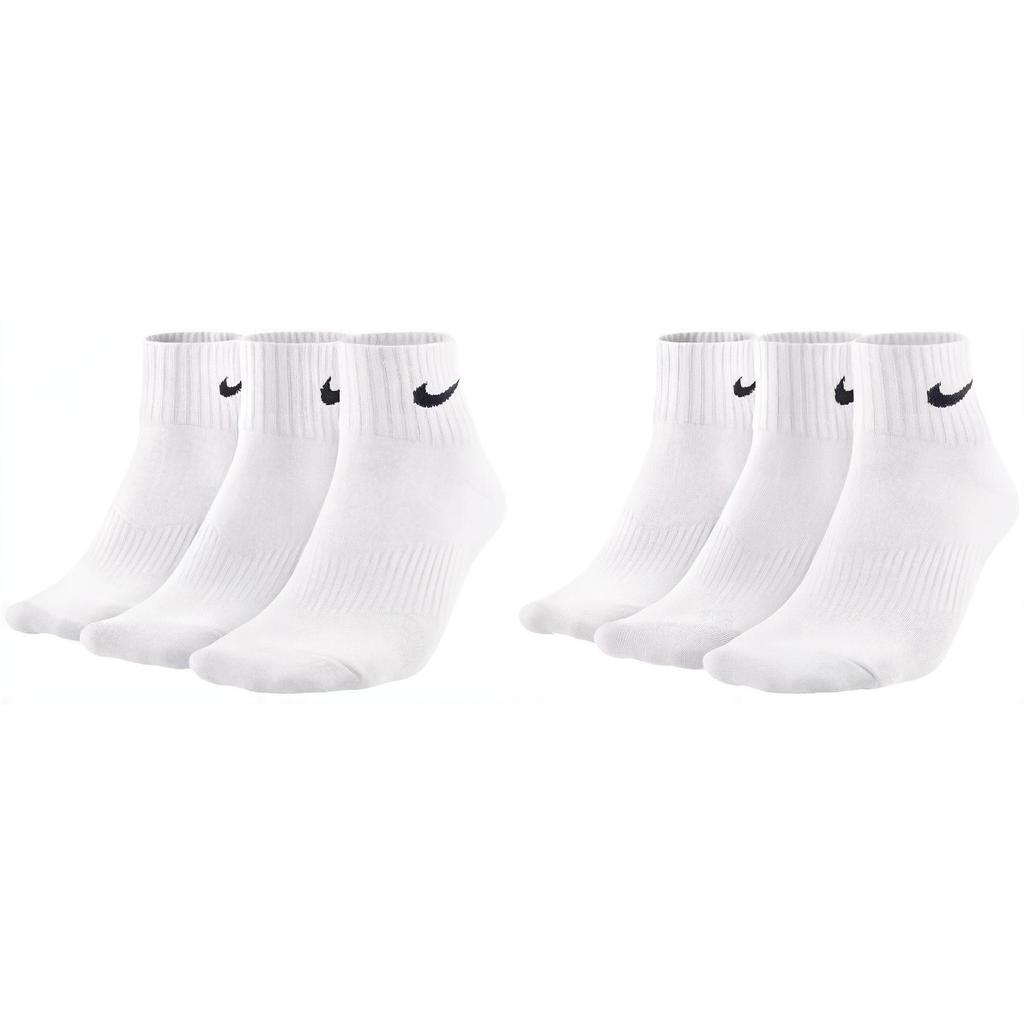 Nike Носки-носки унисекс [3 пары] Белые SX4706-101