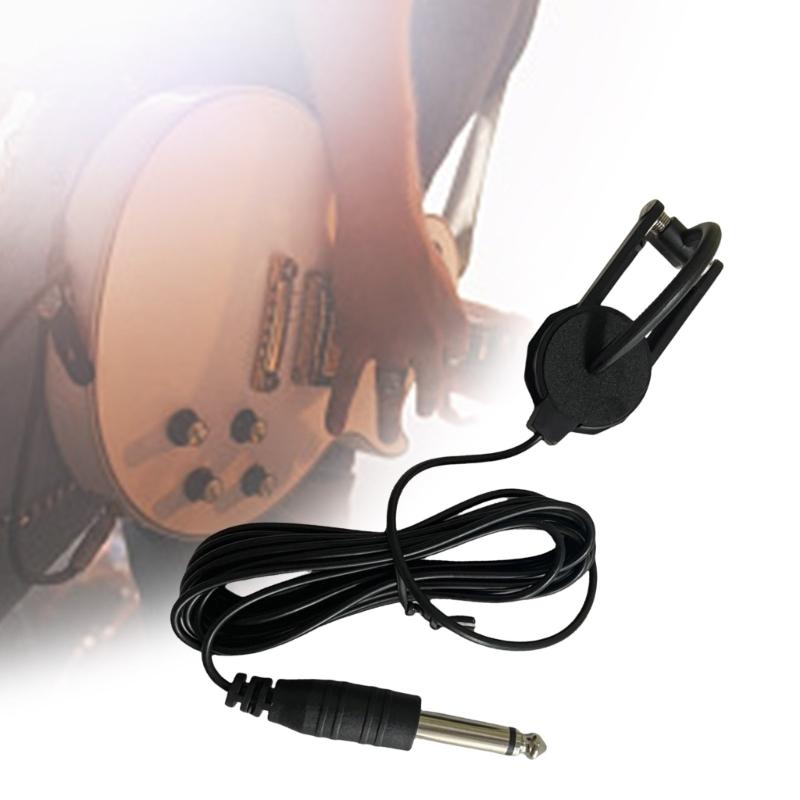 Universals Guitar Acoustics Pickup Clip On Contact Microphones Piezo Pickup for Acoustics Guitar Violins Ukuleles
