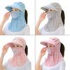 Floral Print Sun Protection Hat UV Protection Picking Tea Hat Women Fisherman Hat  Hiking
