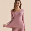 Women's Thermal Underwear Set Round Neck Autumn Clothes Trousers Bottoming Cotton Sweater