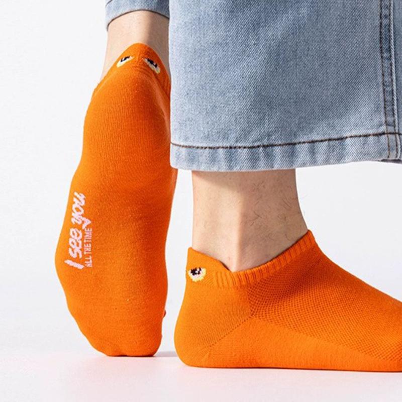 10 пар женских носков со смайликом, качественные дышащие хлопковые носки с низким верхом, повседневные спортивные, износостойкие, нескользящие, для улицы и всего сезона
