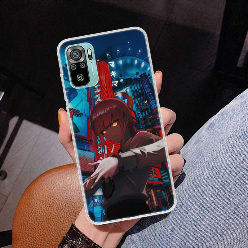 Чехол для телефона Chainsaw Man Makima Power Cover для Xiaomi Redmi Note 10 Pro Max 10S 9 9S 9T 8 8T 11T 11S 11 5G 11E 7 6 5 4X Coque Ca