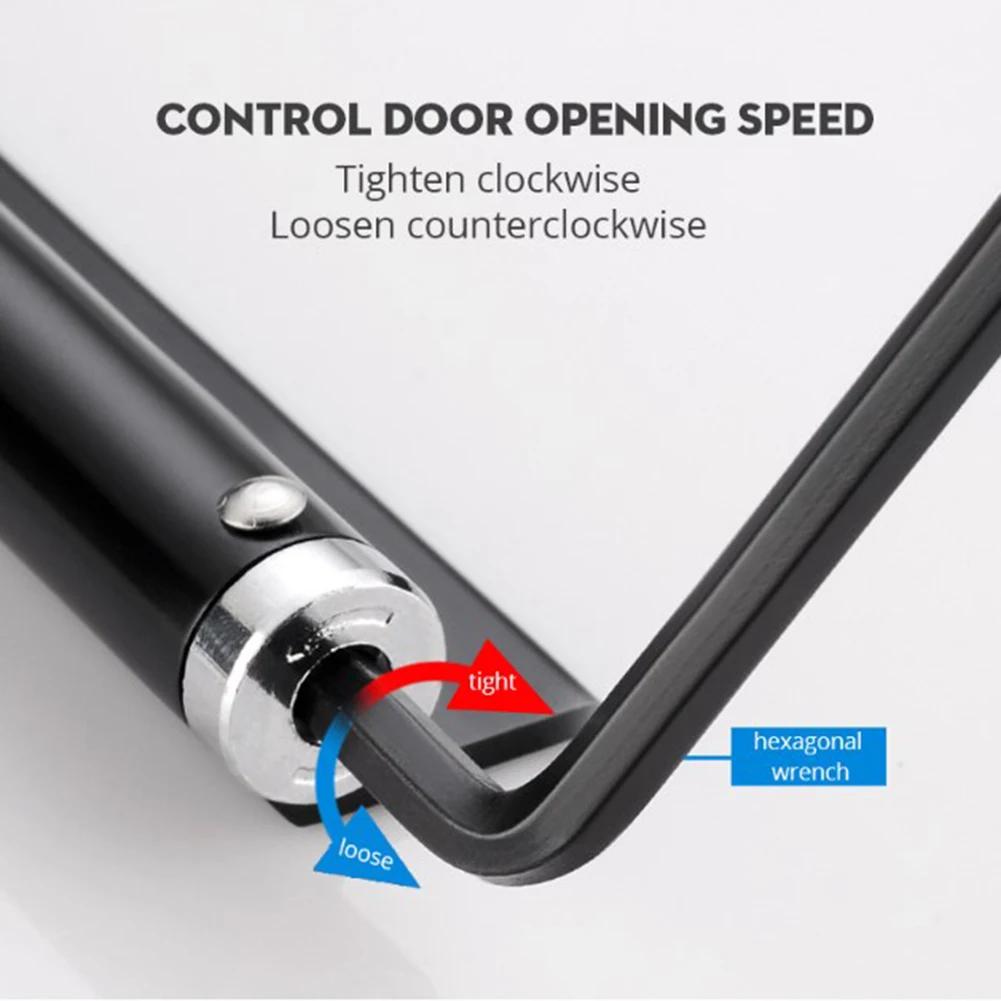 Adjustable Door Closer Automatic Door Spring Closer Stainless Steel Soft Close Fire-proof Door Heavy Duty Door Device Hardware