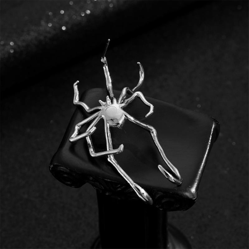 Уникальный Ушной Кафф Пауки Не Прокалывающие Серьги Модная Клипса для Уха Хэллоуин Украшение Подходит для Различных Стилей
