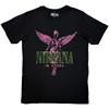 Мужская футболка Nirvana In Utero Фиолетовый Ангел Винтаж Размер L Черный