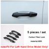 For Kia Seltos  - 2024 Carbon Fiber / Shiny Car Outside Door Pull Doorknob Handle Bowl Cover Trim ABS Exterior Accessories