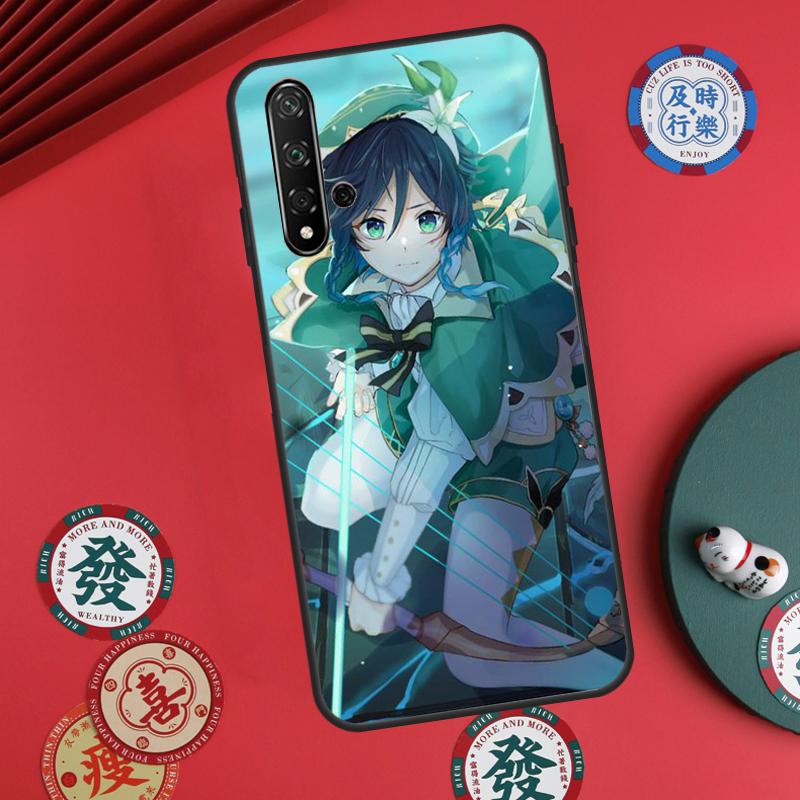 Чехол Genshin Impact Венти для Huawei Nova 12s 7i 8i 11i 12i Y73 Y70 Y90 Y60 Y72 Y61 Y91 9 10 SE P30 Pro P40 Lite