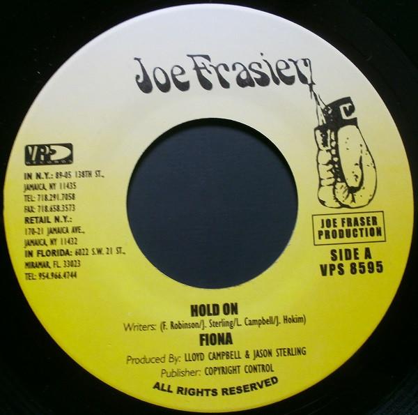 7-дюймовая пластинка FIONA Hold On Since I Lost My Baby VPS8595 Joe Frasier US Reggae Ska Dub Б/у