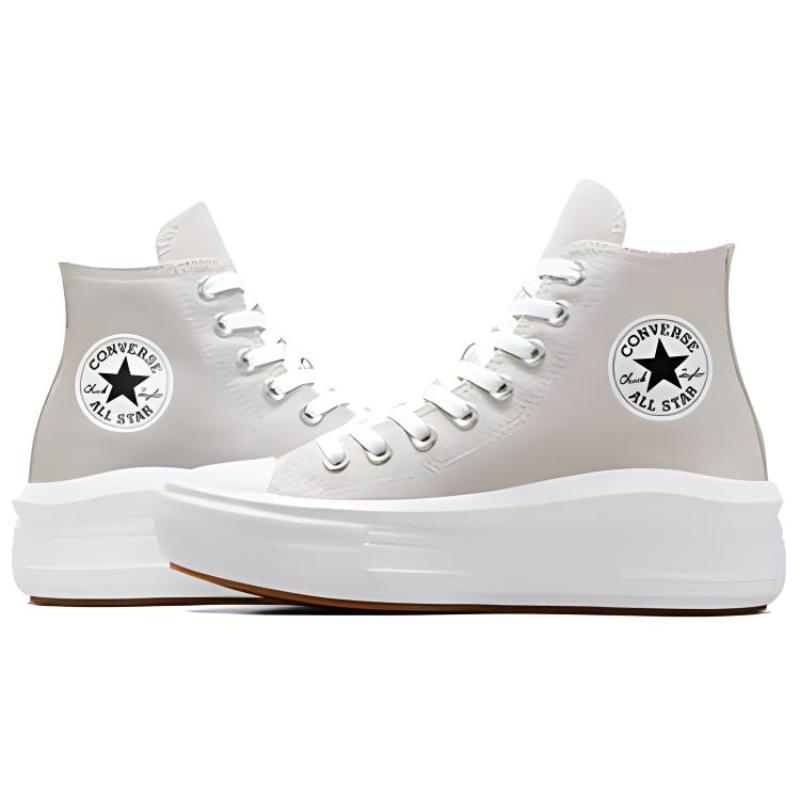 Converse Chuck Taylor All Star Стильные и Универсальные Износостойкие Дышащие Эспадрильи Хайтопы Женские Светло-серые