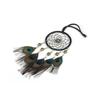 Wall Hanging with Peacock Feathers Handmade Large Black Green Dream Catcher