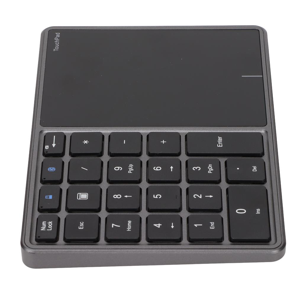 2 in 1 Wireless Number Pad Toucad 22 Keys Wireless  4.2 2.4G Type C Charging 500mAh Battery Numeric Keypad