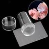 Professional Silicone Transparent Nail Art Stamping Kit for Manicure Board Stamp Polishing Mold Template Sealing Die Scrape Tool