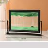 Creative Moving Sand Art Painting Square Glass 3D Deep Sea Sandscape Quicksand Hourglass Rotatable Flowing Sand Home Decor Gifts