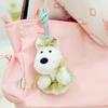 Terrier Highland West Dog Plush Keychain Toy Bag Pendant Decoration Kids Gifts