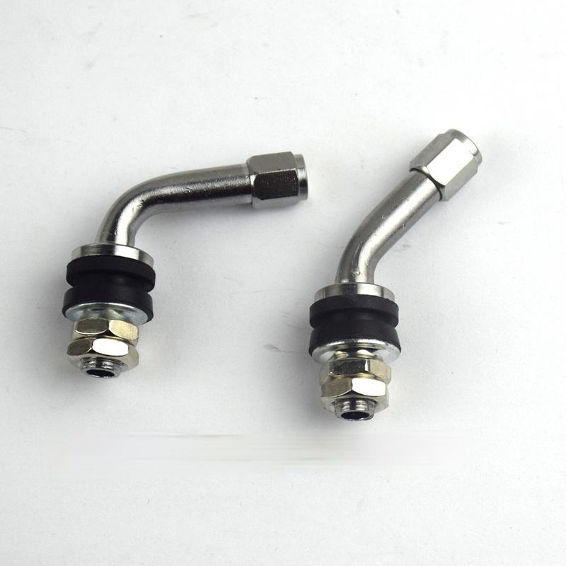 2Pcs 90/135 Degree Angle Car Motorcycle Wheel Tire Vacuum Valve Stems Tyre Extension Valve Bolt Motorbike Accessories