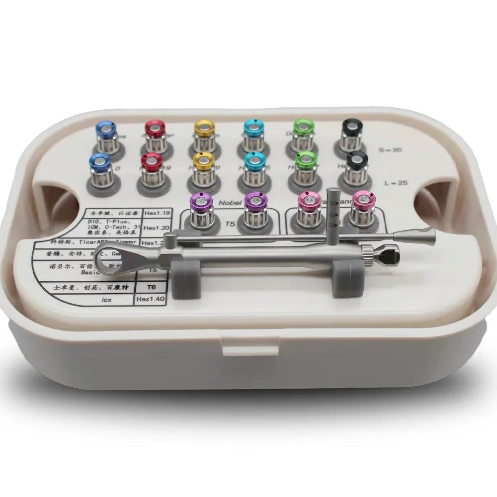 Динамометрический ключ для зубных имплантатов, отвертка 10-70NCM, храповые отвертки, инструменты для ремонта стоматологических имплантатов