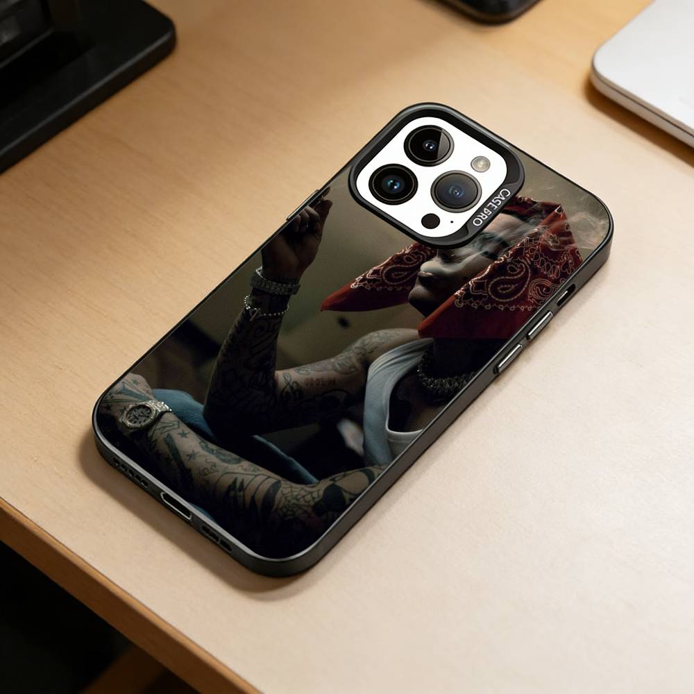 Чехол для телефона Singer Sfera E-Ebbasta для iPhone 17,16,15,14,13,12,11 Plus,Pro Max,XS, Цветной Серебряный Покрытый Внутренний Чехол
