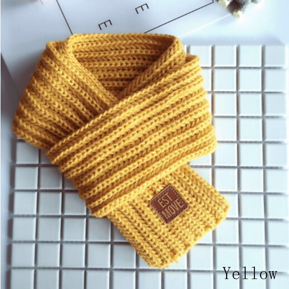 Fashion Accessories Winter Warm Neck Warmer Kids Scarf Knitting Shawl Knitted Wool