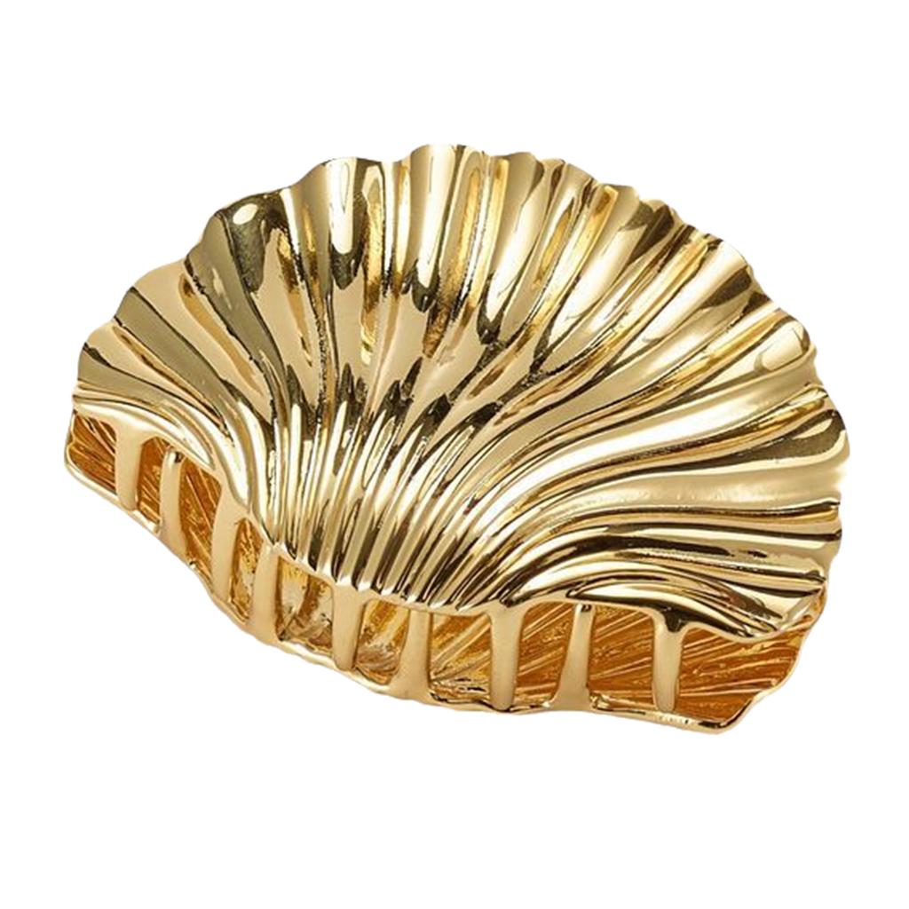 Винтажные металлические зажимы для волос, заколки для волос, стильные крабы для волос, уникальная заколка для волос в виде ракушки, шарм для легких причесок и быстрой укладки