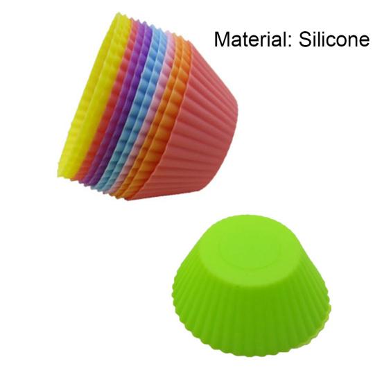 Puntos многоразовые силиконовые 12 шт. формочки для торта, кексов, шоколада, кексов, посуда для выпечки