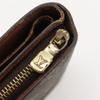 Louis Vuitton Compact Zip Bi-Fold Wallet M61667 Brown Monogram Canvas Unisex Used