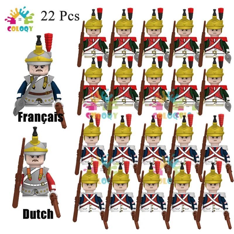 Kids Toys 22Pcs/10Pcs Napoleonic Wars Military Soldier Building Blocks Imperial Navy Figures Toys For Kids Birthday Gifts