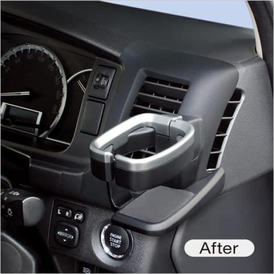 YAC 200 Series Hiace Эксклюзивный держатель для напитков на сиденье водителя Эксклюзивный дизайн внутри автомобиля TOYOTA HIACE SY-HA1+Смартфон SY-HA2