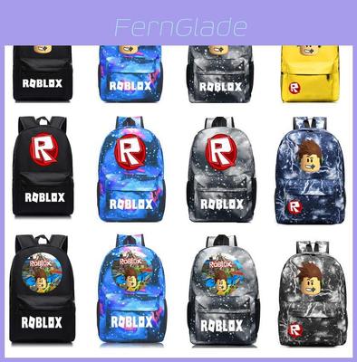 Детский школьный рюкзак Roblox с узором, звездным фоном и большой вместимостью