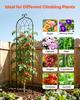 Garden Trellis, 220 x 52.5 cm Rose Trellis, 2 Packs Garden Flower Rose Trellises with Powder-Coated Finish & Convenient Locking Design, Plant Support