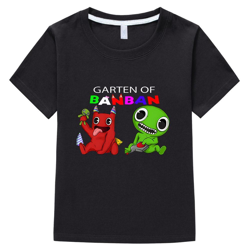 Детская футболка с принтом Game Garten of Banban, одежда для девочек, футболка с короткими рукавами из 100% хлопка для мальчиков и девочек, топы, детская одежда y2k