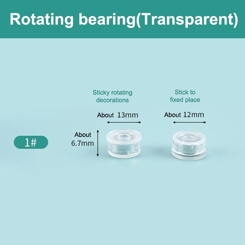 10Pcs Rotatable Transfer Bead Nail Decoration Spinning Nail Charms Manicure Rotating Jewelry Accessory Rotating Bearing