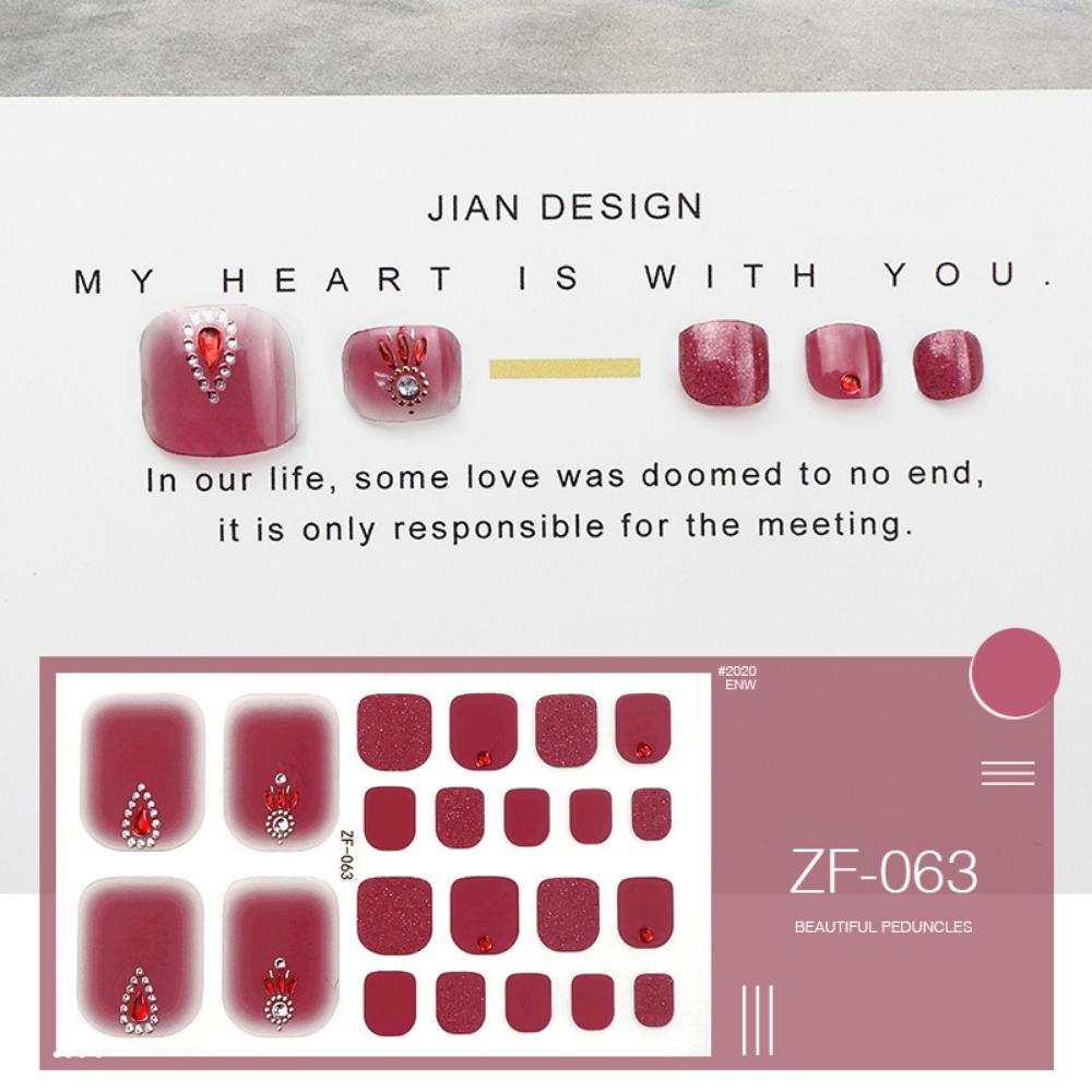 Наклейка для ногтей на ногах трехмерная 3D имитация страза наклейка для ногтей на ногах водостойкая наклейка для ногтей на ногах полная наклейка