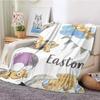 Personalized Name Blankets Boys Girls Flannel Blankets Family Friends Animal Blankets Gifts