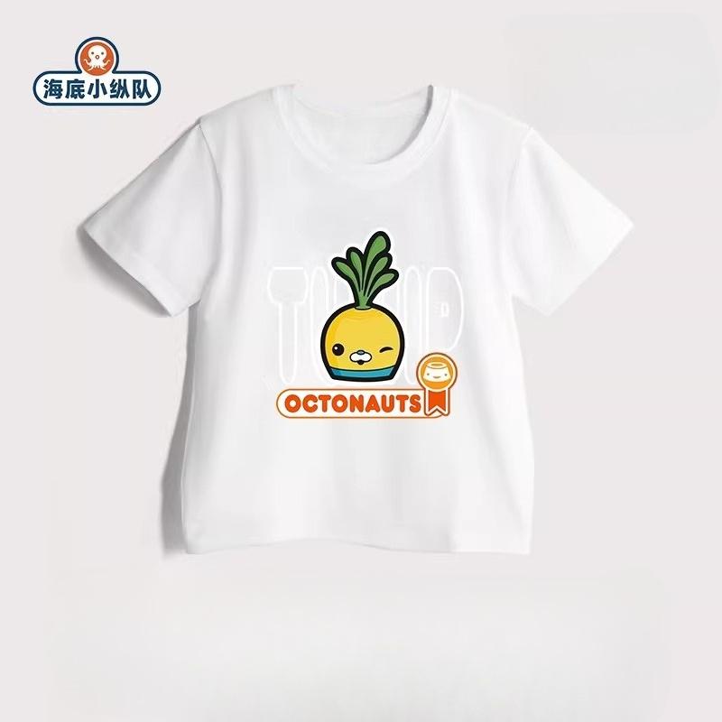 Детская футболка Potdemiel Octonauts 100% хлопок, Новый летний стиль, Для мальчиков и девочек, Повседневная, Удобная, Дышащая детская футболка