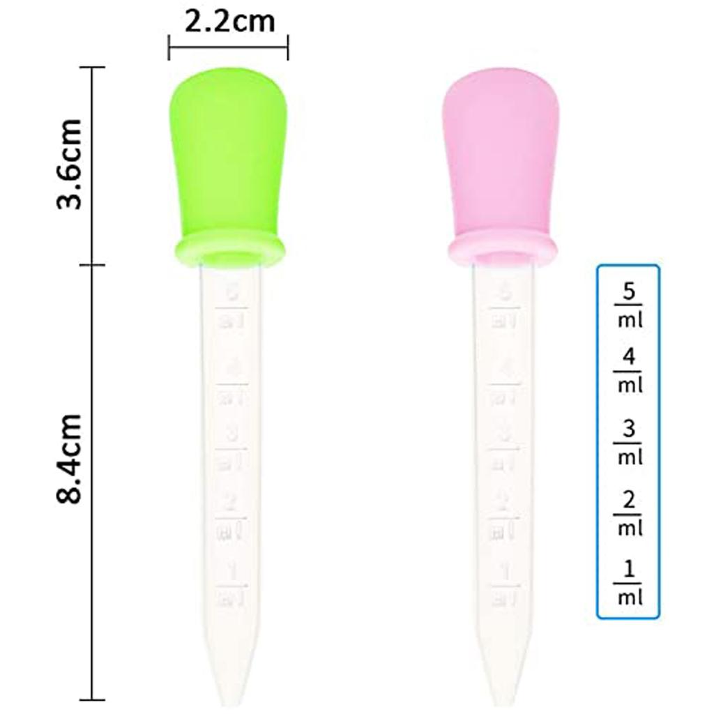 8 упаковок силиконовых и пластиковых пипеток-капельниц с грушевидным наконечником