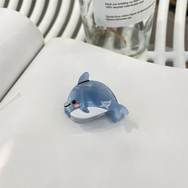 Мини-заколка для волос в виде кита, заколка для волос в виде морской жизни, заколка-держатель для волос, украшение для волос.