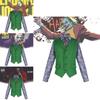 Dark Knight Joker Clown Costume With Shirt Vest Tie Set For Halloween Cosplay