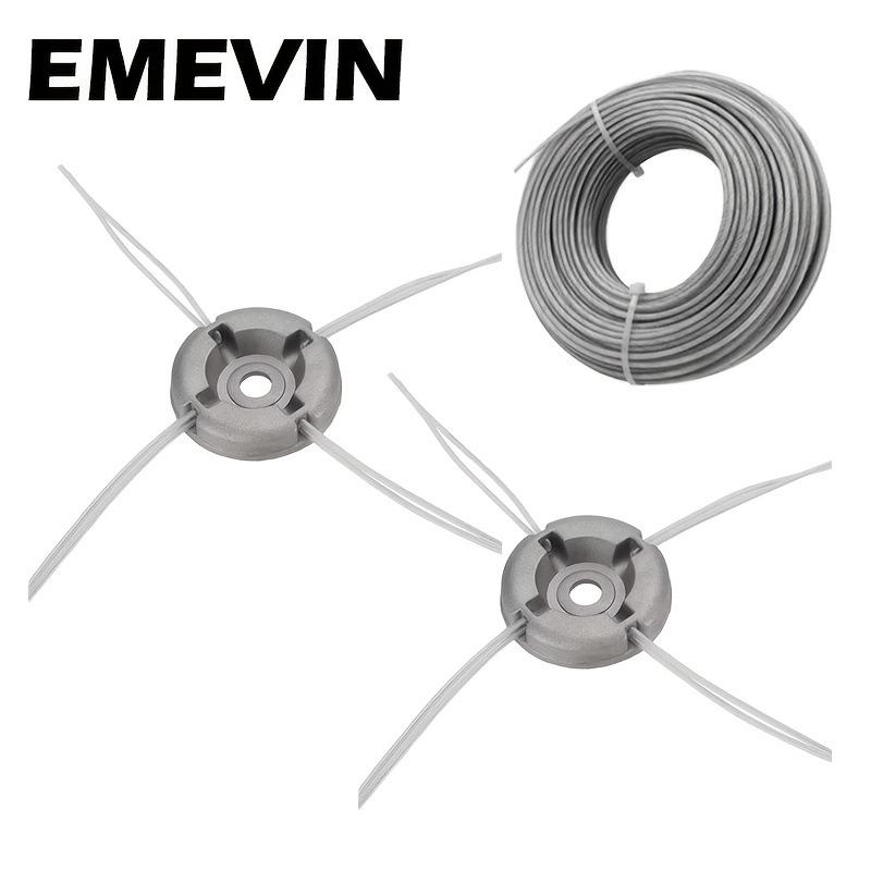 Durable Aluminum Lawn Mower Trimmer Head - No Rope Replacement Needed