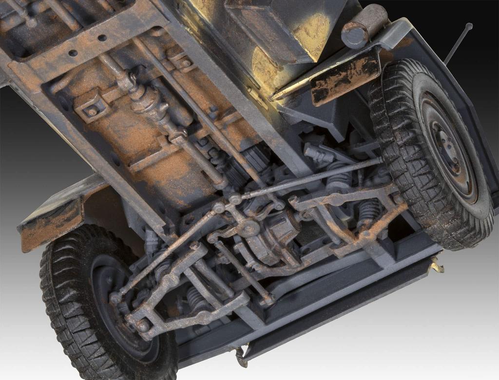 Revell 1/35 Scale German Sd.Kfz.247 Ausf.B Plastic Model Kit, Model Number 03335, Molded In Color