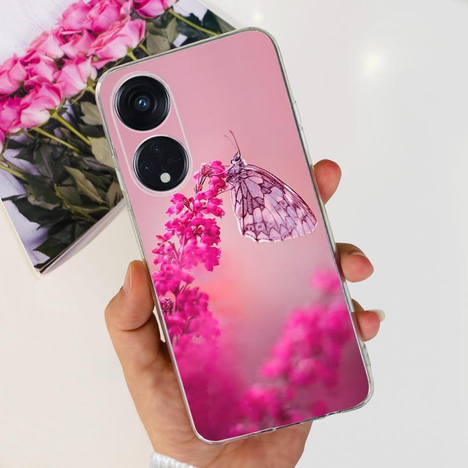 6.43" For OPPO Reno8 T 4G Case Soft Silicone Cover Cute Fashion Printed Bumper Funda For OPPO Reno 8T CPH2481 Coque Reno8T Cover