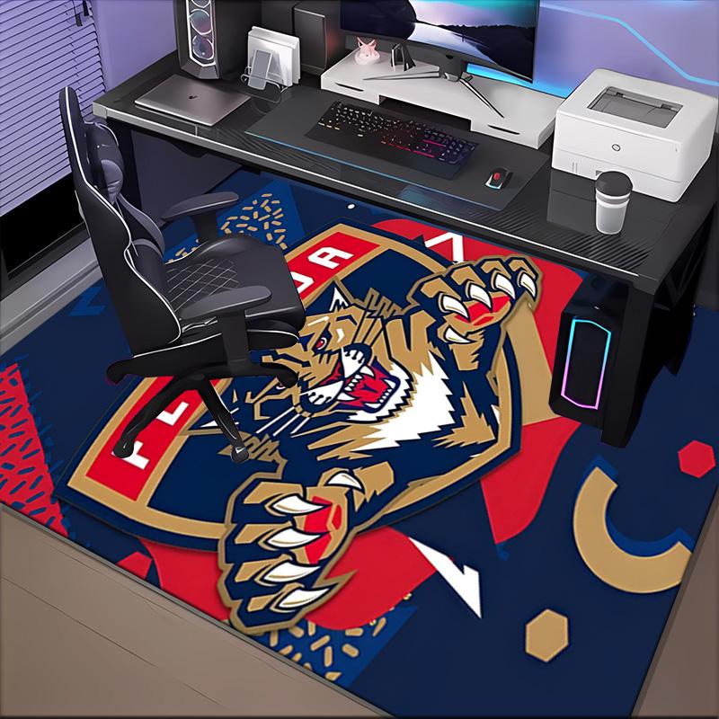Коврик для пола с командным духом Panthers для гостиной, игровых комнат, офиса, спальни, офисный коврик для пола, игривый дизайн, рождественские подарки для фанатов