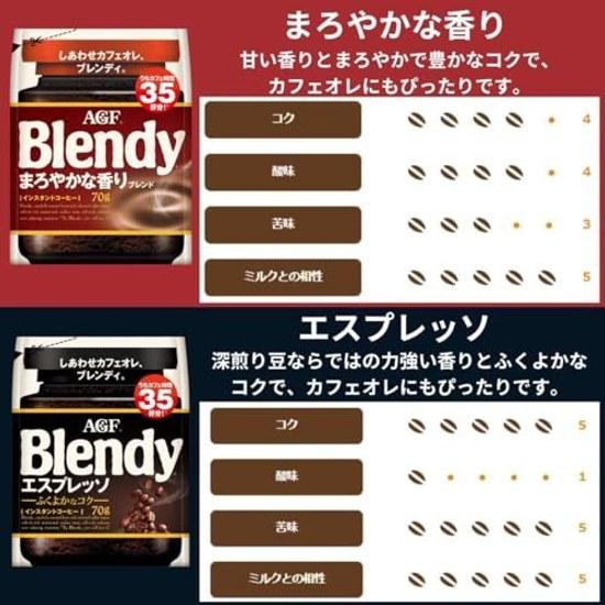 AGF Blendy Instant Coffee Bag 3 Variety Tasting Set 70g3 Types Refill Eco PackWater-Soluble CoffeeAssortment SetCombination