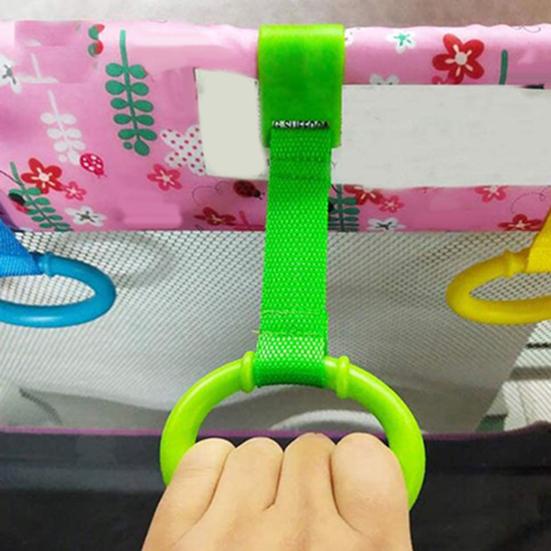 Yousheng 1/2/4/6/8 шт. детские подтягивающиеся кольца для малышей, помощники при ходьбе, практические упражнения, вспомогательный инструмент, кольца для стояния, манеж для детской кроватки, подвесное кольцо