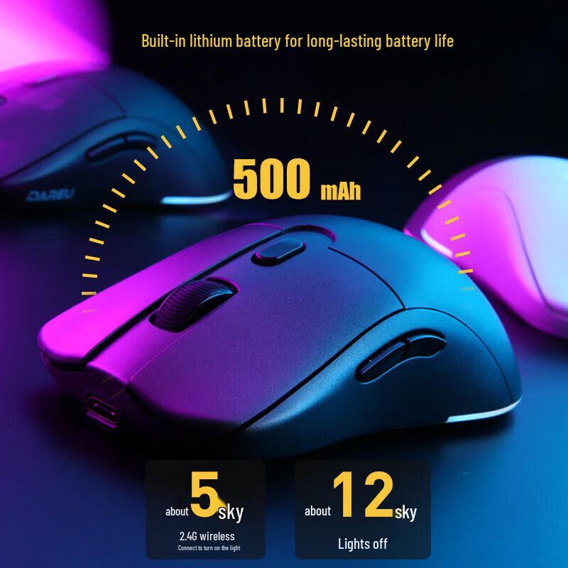 Легкая беспроводная игровая мышь Dareu EM903