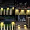 Warm White LED Solar Lamp Path Stair Outdoor Garden Lights Waterproof Solar Power Balcony Light Decoration for Patio Stair Fence