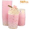 50 шт. Золотые точки бумажные формочки для выпечки, безопасные для духовки, формы для выпечки кексов, подставки для чашек, антипригарные держатели для рамекинов на свадьбу, день рождения