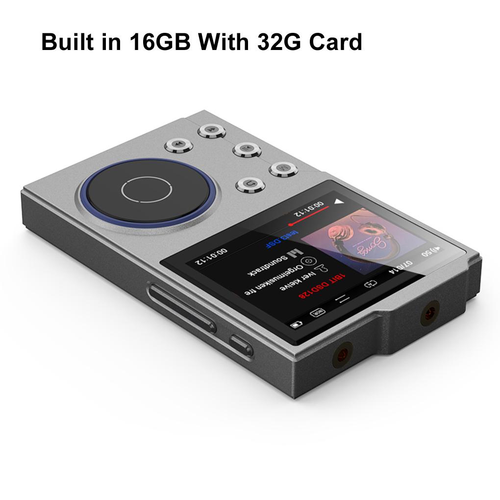 Портативный Hi-Fi MP3-плеер с поддержкой Lossless DSD HD Audio, встроенная память 16 ГБ, расширяемая картой памяти до 128 ГБ, для превосходного качества звука