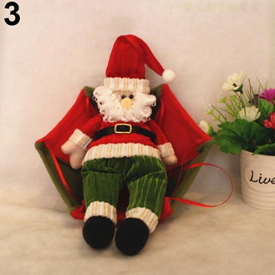 Рождественский парашют Снеговик Санта-Клаус Орнамент Рождественская елка Висячие украшения