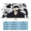 Gojo Satoru Collage Manga Fleece Blankets Jujutsu Kaisen Anime Vintage Throw Blanket for Home Bedspread